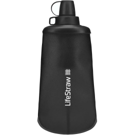Пляшка для води з фільтром LifeStraw Peak Squeeze 650 мл Dark Mountain Gray, фото 