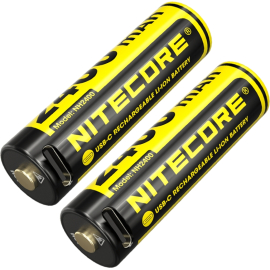 Комплект литиевых аккумуляторов Li-Ion AA Nitecore NH2400 1.5V 2400 mAh USB Type-C, защищенный (2 шт), фото 