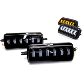 Светодиодные подфарники AllLight HP-060 Нива DRL+поворот, фото 