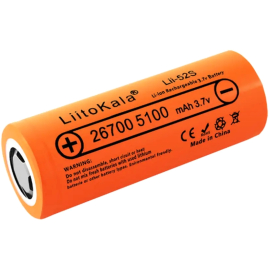 Аккумулятор LiitoKala Lii-52S 3.7V 26700 5200mAh 20A, фото 