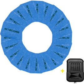 Портативный фумигатор Nitecore EMR11D + пластины MRM10 Mini (набор 60 шт), фото 