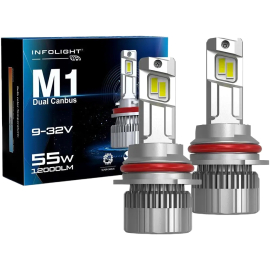 LED лампи Infolight M1 Dual Canbus 9004 55W, фото 