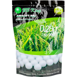 Страйкбольні кульки BB King Biogradable 6мм 0,28г 1 кг, фото 