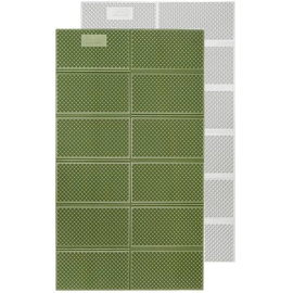 Коврик складной двойной Naturehike IXPE CNK2450WS044 алюминиевая пленка 200x120х1,8 см оливковый зеленый, фото 