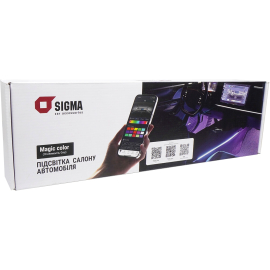 Подсветка салона автомобиля Sigma Magic Сolor Grey (18 элементов), фото 