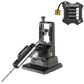Акційний набір Work Sharp Точилка механічна The Precision Adjust Knife Sharpener WSBCHPAJ-I + Micro WSEDCMCR (WSHLD25-1), фото 