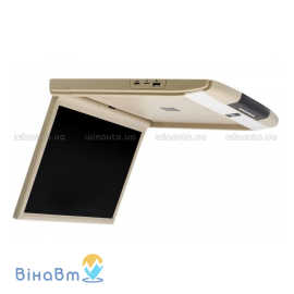 Потолочный монитор Clayton SL-1740 Full HD BE с USB/SD, цвет бежевый, фото 