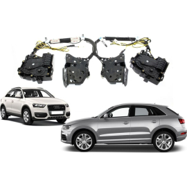 Бесштыревые доводчики дверей LuxeMotion для Audi Q3 2012-2025 (на 4 двери), фото 