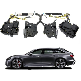 Бесштыревые доводчики дверей LuxeMotion для Audi RS6 C8 2019-2025 (на 4 двери), фото 