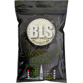 Страйкбольні кульки BLS Bio-Tracer Green 6мм 0,20г 2000шт, фото 
