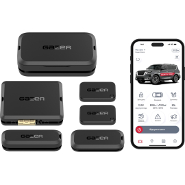 Автосигнализация Gazer S5 Pro Overhand с автозапуском (4G LTE + GPS + BT Метки + Реле), фото 