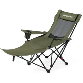 Кресло-шезлонг складное Naturehike CNK2550JJ023 Nightfall T05 сталь оливковое, фото 