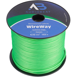 Монтажный кабель AudioBeat WireWay Green 0.52мм, фото 