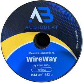 Монтажный кабель AudioBeat WireWay Yellow 0.52мм, фото 