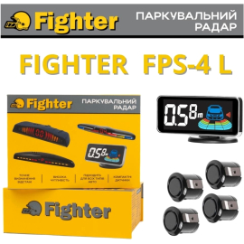 Парктроник Fighter FPS-4L Black (4 датчика), фото 