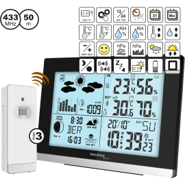 Метеостанция Technoline WS6762 Black, фото 