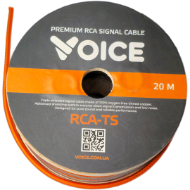 Межблочный кабель Voice RCA-TS, фото 