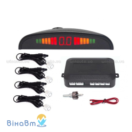 Парктроник Baxster PS-418-02 Black (4 датчика), Цвет датчиков: черный, фото 