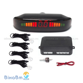 Парктроник Baxster PS-418-07 Black (4 датчика), Цвет датчиков: черный, фото 