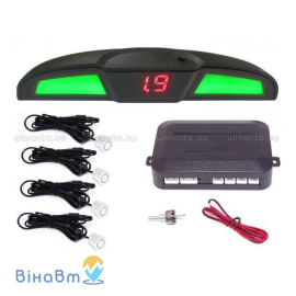 Парктроник Baxster PS-418-10 Black (4 датчика), Цвет датчиков: черный, фото 