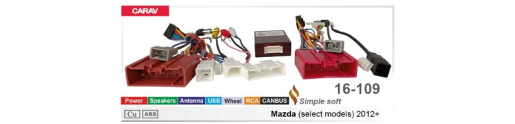 Комплект переходников Carav 16-109 в Mazda (для магнитол 7", 9", 10.1"), фото 6