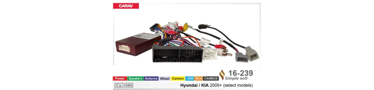 Комплект переходников Carav 16-239 в Hyundai, Kia (для магнитол 7", 9", 10.1"), фото 5