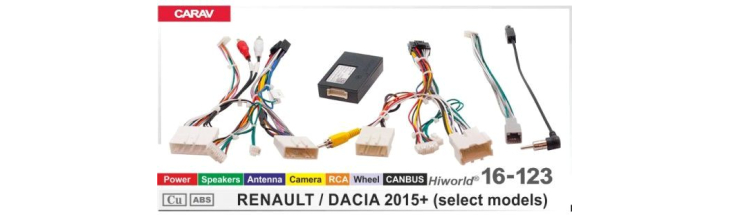 Комплект переходников Carav 16-123 в Renault, Dacia (для магнитол 7", 9", 10.1"), фото 9
