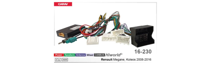 Комплект переходников Carav 16-230 в Renault Megane, Koleos 2008-2016 (для магнитол 7", 9", 10.1"), фото 5