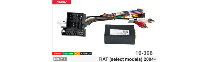 Комплект переходников Carav 16-306 в Fiat (для магнитол 7", 9", 10.1"), фото 6