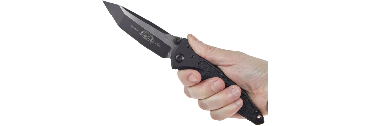 Нож Microtech Socom Elite Tanto Point Black Blade Tactical, фото 5