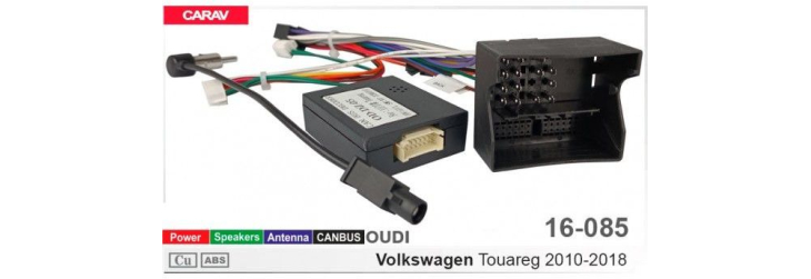 Комплект переходников Carav 16-085 в Volkswagen Touareg (для магнитол 7", 9", 10.1"), фото 8
