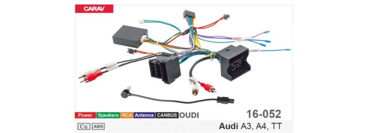 Комплект переходников Carav 16-052 в Audi A3, A4, TT (для магнитол 7", 9", 10.1"), фото 8