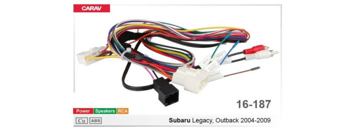 Комплект переходников Carav 16-187 в Subaru (для магнитол 7", 9", 10.1"), фото 6