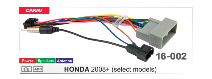 Комплект переходников Carav 16-002 в Honda (для магнитол 7", 9", 10.1"), фото 6