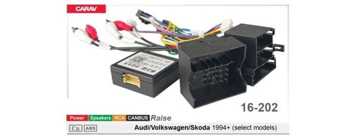 Комплект переходников Carav 16-202 в Volkswagen, Skoda, Audi (для магнитол 7", 9", 10.1"), фото 7