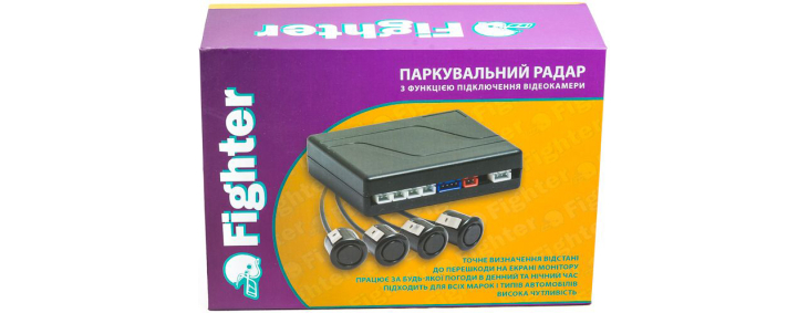 Видеопарктроник Fighter FPS-01V White с возможностью подключения камеры (4 датчика), Цвет датчиков: белый, фото 4