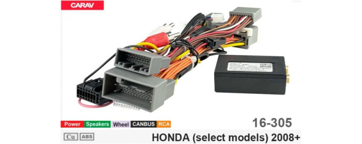 Комплект переходников Carav 16-305 в Honda Accord, Crosstour (для магнитол 7", 9", 10.1"), фото 6