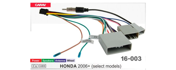 Комплект переходников Carav 16-003 в Honda (для магнитол 7", 9", 10.1"), фото 6