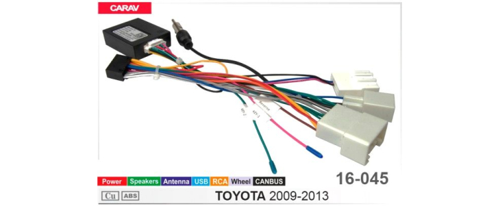 Комплект переходников Carav 16-045 в Toyota 2009-2013 (для магнитол 7", 9", 10.1"), фото 6
