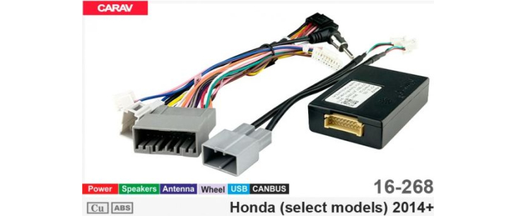 Комплект переходников Carav 16-268 в Honda Fit, Jazz, Freed (для магнитол 7", 9", 10.1"), фото 6