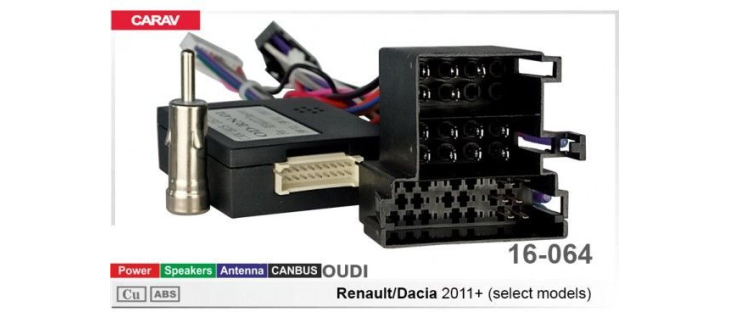 Комплект переходников Carav 16-064 в Dacia, Renault (для магнитол 7", 9", 10.1"), фото 8