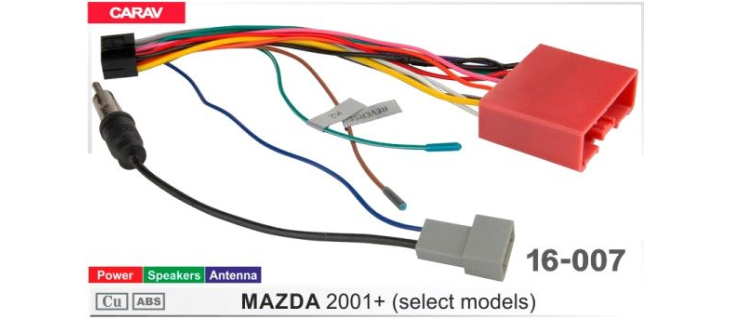 Комплект переходников Carav 16-007 в Mazda 2001+ (для магнитол 7", 9", 10.1"), фото 6