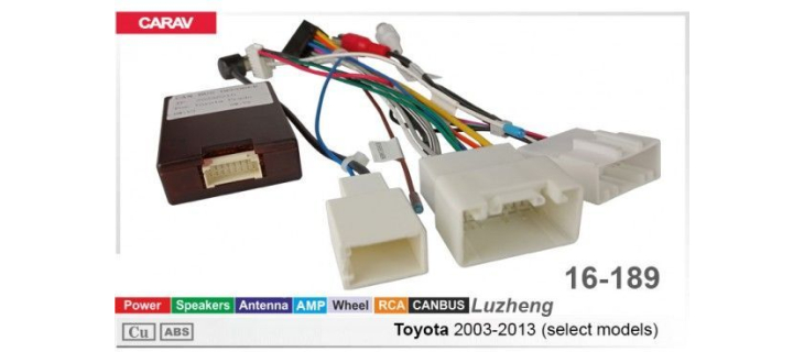Комплект переходников Carav 16-189 в Toyota (для магнитол 7", 9", 10.1"), фото 7