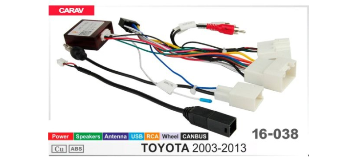 Комплект переходников Carav 16-038 в Toyota (для магнитол 7", 9", 10.1"), фото 6