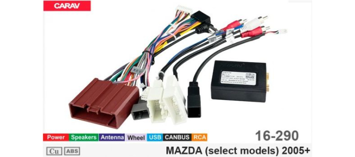 Комплект переходников Carav 16-290 в Mazda (для магнитол 7", 9", 10.1"), фото 6