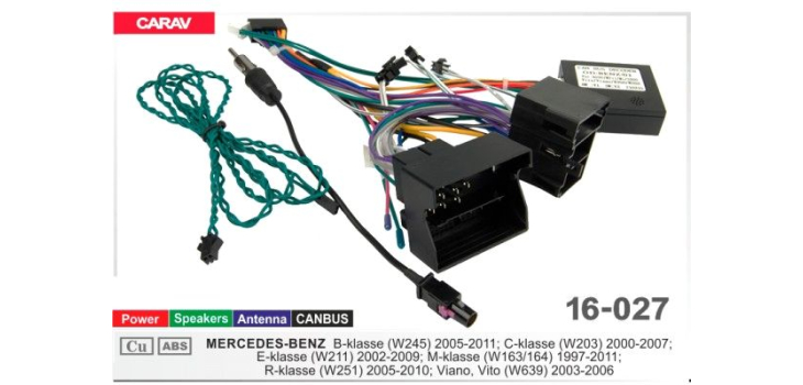 Комплект переходников Carav 16-027 в Mercedes (для магнитол 7", 9", 10.1"), фото 6