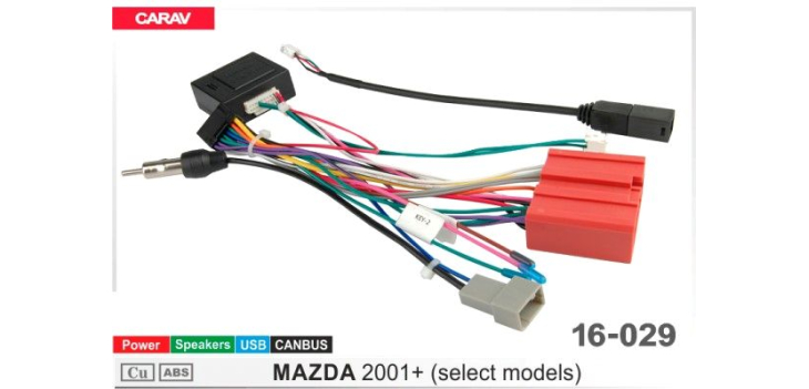 Комплект переходников Carav 16-029 в Mazda 2001+  (для магнитол 7", 9", 10.1"), фото 6