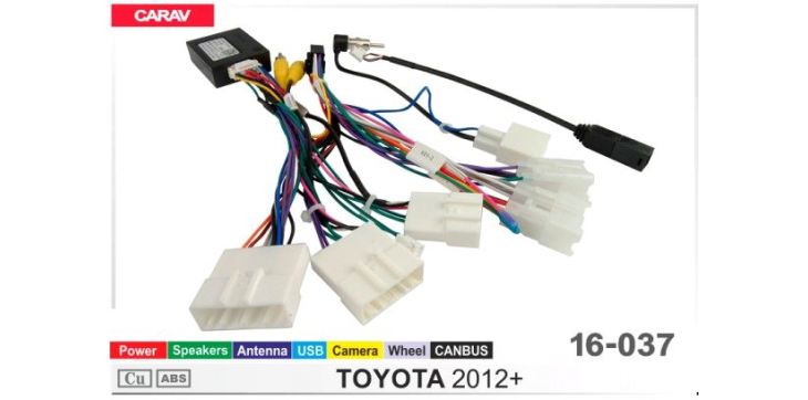 Комплект переходников Carav 16-037 в Toyota (для магнитол 7", 9", 10.1"), фото 6