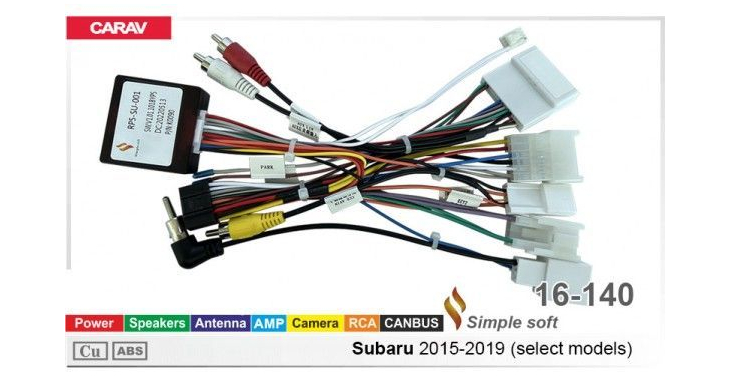 Комплект переходников Carav 16-140 в Subaru (для магнитол 7", 9", 10.1"), фото 6