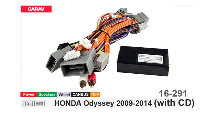 Комплект переходников Carav 16-291 в Honda Odyssey (для магнитол 7", 9", 10.1"), фото 7